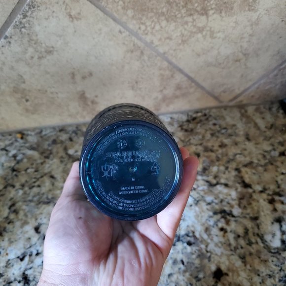 Starbucks 2021 Winter Holiday Jeweled Grande Cold Cup Tumbler 16 Oz Set Of 2 - Picture 6 of 6